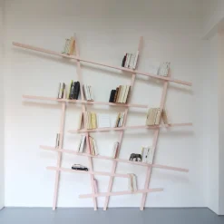 Grande bibliothèque en chêne Mikado - Compagnie