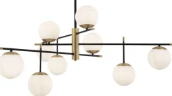 Grande suspension en verre et métal Nostalgie - Maytoni