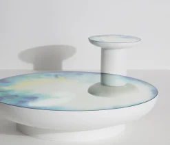 Grande table basse bleu-jaune 110 cm Francis - Petite Friture