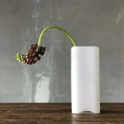 Grand vase blanc Layers - Nude Glass