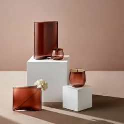 Grand vase en cristal Mist Clear - Nude Glass