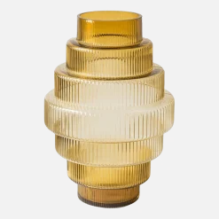 Grand vase en verre orange Steps - Pols Potten