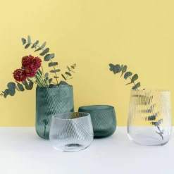 Grand vase vert Opti- Nude Glass