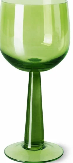 4 Grand verres à vin vert Lime - HKliving