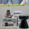 Guéridon en aluminium 53 x 30 cm Inout 45 IN - Gervasoni