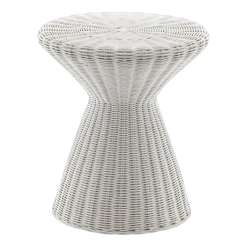 Guéridon en rotin blanc 40 x 45 cm Bolla 12 - Gervasoni