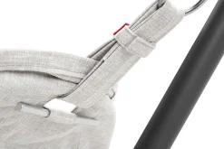 Hamac en acier noir et tissu gris mist avec coussin 270x138x110cm Headdemock Superb Deluxe - Fatboy