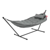 Hamac en acier noir et tissu gris rock avec coussin 270x138x110cm Headdemock Superb Deluxe - Fatboy