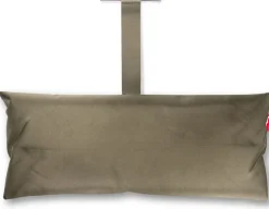 Hamac en acier noir et tissu gris taupe avec coussin 270x138x110cm Headdemock Deluxe - Fatboy