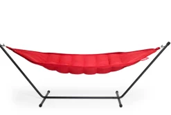 Hamac en acier noir et tissu rouge 270x138x110cm Headdemock Superb - Fatboy