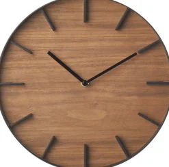 Horloge murale en bois foncé Rin - Yamazaki