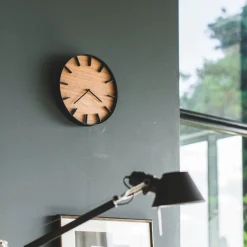 Horloge murale en bois foncé Rin - Yamazaki
