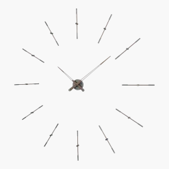 Horloge murale grise 12 signaux horaires 125 cm Merlín T - Nomon