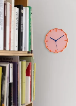 Horloge murale rose 21x3,5cm Margherita - WARREN ET LAETICIA
