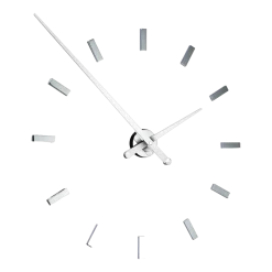 Horloge murale 12 signaux horaires aiguilles blanches Tacón L - Nomon