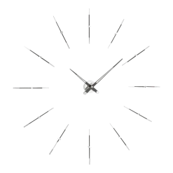 Horloge murale 12 signaux horaires aiguilles noires Merlín I - Nomon