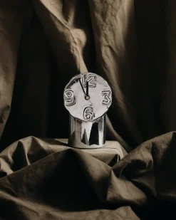 Horloge rétro en céramique Chrome - HKLIVING