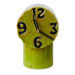 Horloge rétro en céramique olive 17,5cm - HKLIVING