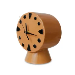 Horloge rétro en céramique peach 20,8cm - HKLIVING