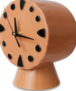 Horloge rétro en céramique peach 20,8cm - HKLIVING
