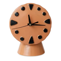 Horloge rétro en céramique peach 20,8cm - HKLIVING