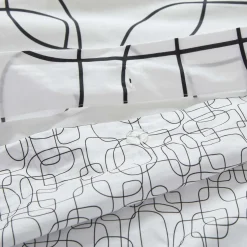Housse De Couette Ariana Blanc Et Noir - Madura