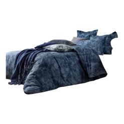 Housse de couette bleu 240x220cm Kali - Madura