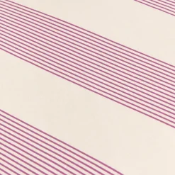 Housse de couette lit individuel en popeline de coton bio à rayures violet lilas 150 x 200 cm Sheldon - Nobodinoz