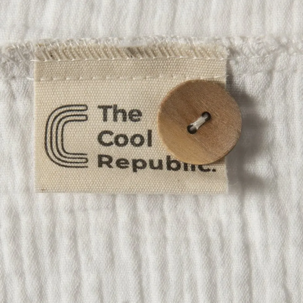 Housse de couette milk en gaze de coton 140 x 200 cm - The Cool Republic