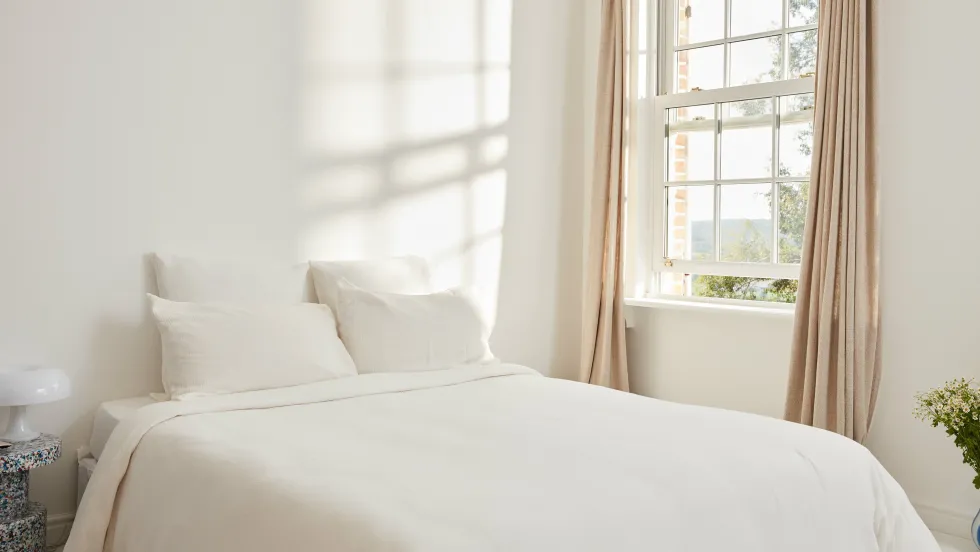 Housse de couette milk en gaze de coton 140 x 200 cm - The Cool Republic