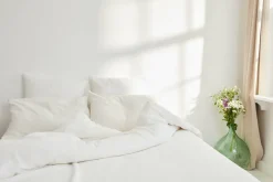 Housse de couette milk en gaze de coton 140 x 200 cm - The Cool Republic