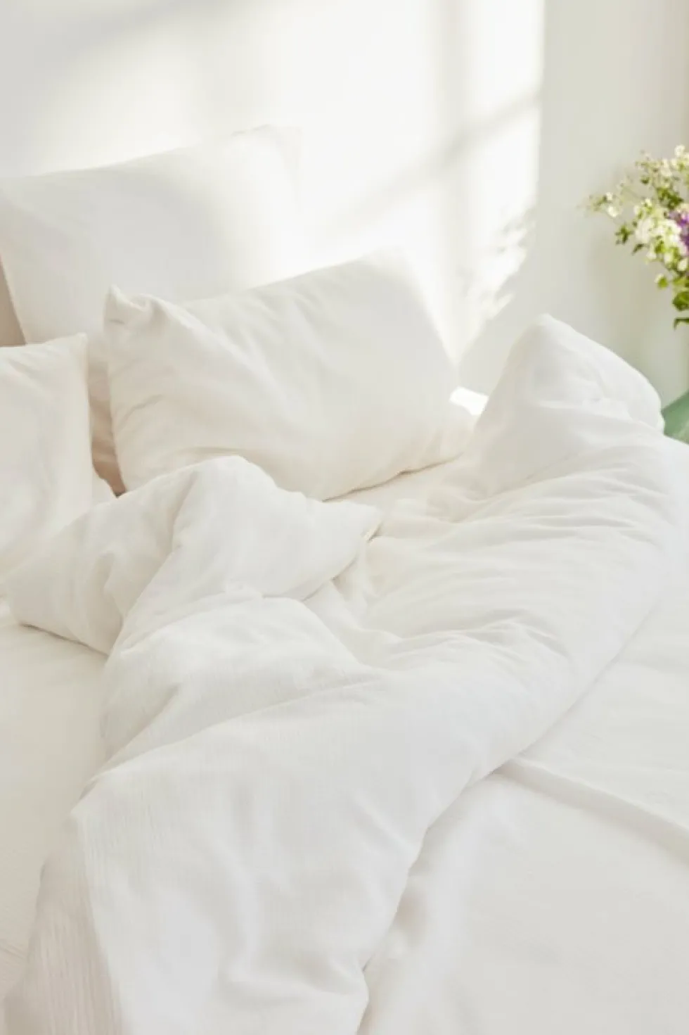 Housse de couette milk en gaze de coton 140 x 200 cm - The Cool Republic