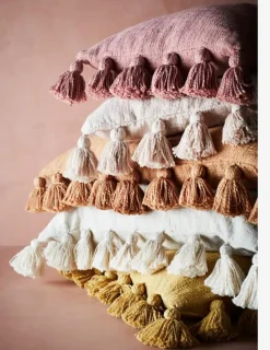 Housse de coussin avec glands - Madam Stoltz
