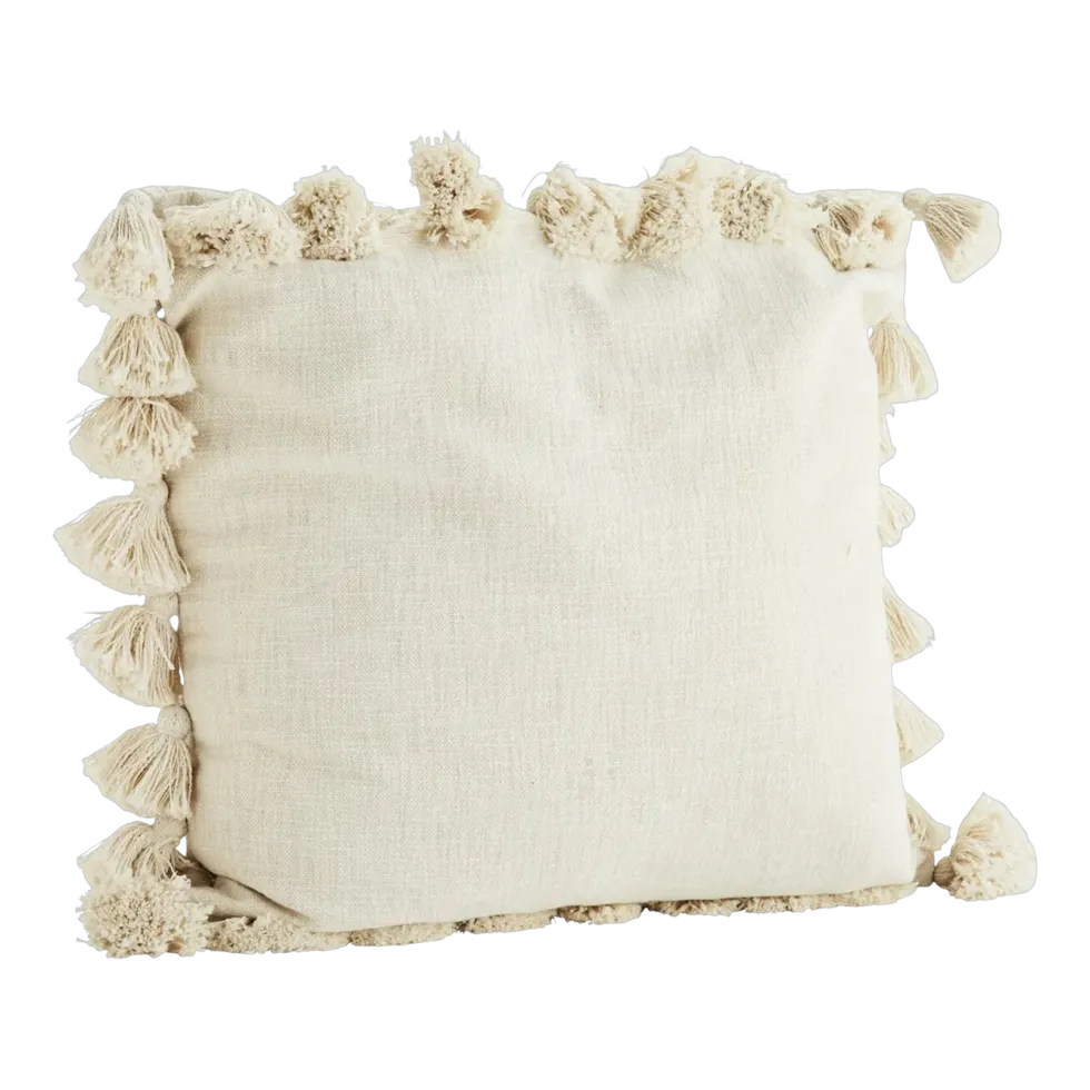Housse de coussin avec glands - Madam Stoltz