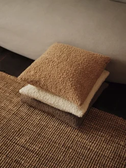 Housse de coussin en laine blanc cassé 50x50cm Moor - Ferm Living