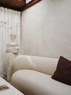 Housse de coussin en laine blanc cassé 50x50cm Moor - Ferm Living