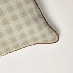 Housse De Coussin Vicky Écru Et Beige Rosé - Madura