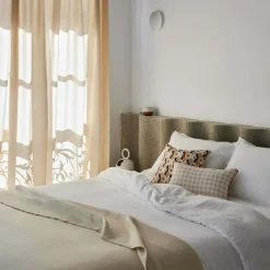 Housse De Coussin Vicky Écru Et Beige Rosé - Madura