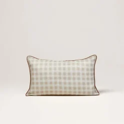 Housse De Coussin Vicky Écru Et Beige Rosé - Madura