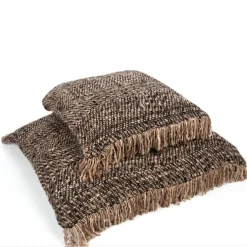 Housse de coussin 60 x 60 cm noir cuivre Oh My Gee - Bazar Bizar