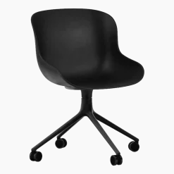 Hyg Chair Swivel 4W Black Alu - Normann Copenhagen
