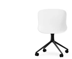 Hyg Chair Swivel 4W Black Alu - Normann Copenhagen