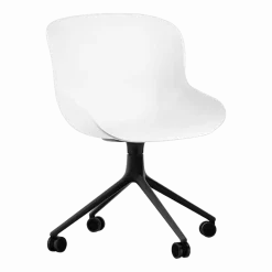 Hyg Chair Swivel 4W Black Alu - Normann Copenhagen