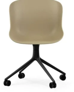 Hyg Chair Swivel 4W Black Alu - Normann Copenhagen