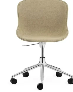 Hyg Chair Swivel 5W Gaslift Front Upholstery Black Alu - Normann Copenhagen