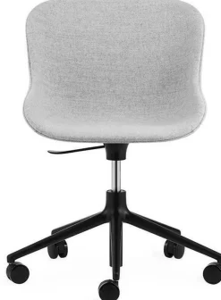 Hyg Chair Swivel 5W Gaslift Full Upholstery Black Alu - Normann Copenhagen