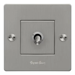 Interrupteur à bascule 1G argent Toggle - Buster+Punch