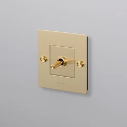 Interrupteur à bascule 1G laiton Toggle - Buster+Punch