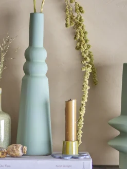 Isolde Vase Verte Grès - Bloomingville