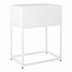 Jardinière rectangulaire en métal blanc Fiorina - Custom Form